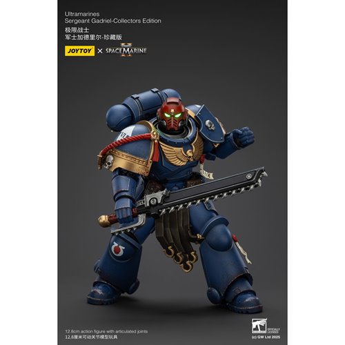Joy Toy Warhammer Space Marine II Ultramarines Sergeant Gadriel Collectors Edition 1:18 Scale Action