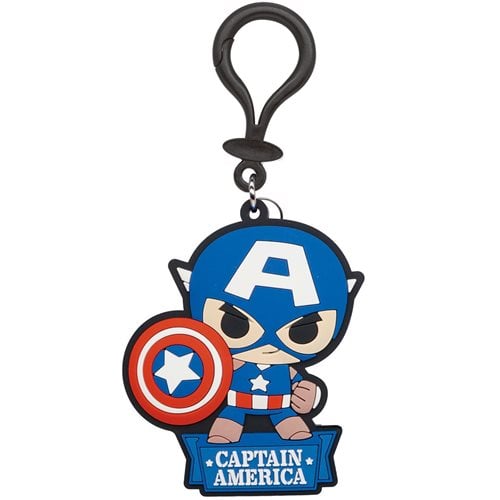 Captain America Soft Touch PVC Bag Clip