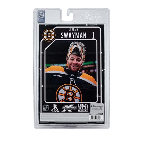 NHL SportsPicks Boston Bruins Jeremy Swayman 7-Inch Posed Figure