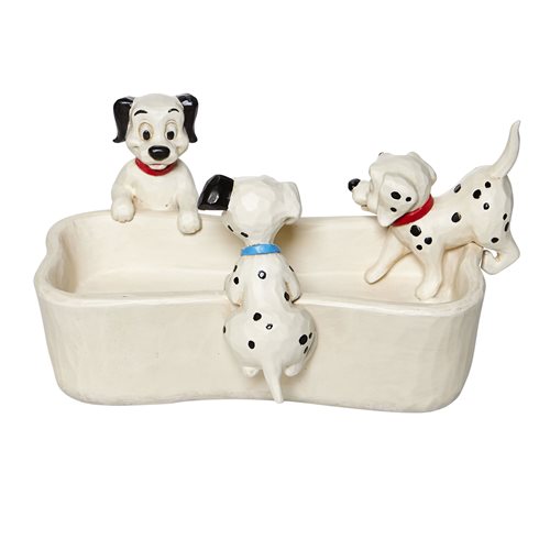 Disney Traditions 101 Dalmatians Bone Dish Puppy Bowl by Jim Shore Statue