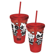 Hello Kitty KISS Destroyer Poses Acrylic Travel Cup