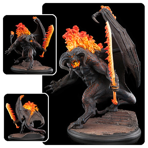 Lord of the Rings Balrog Demon of Shadow and Flame Statue