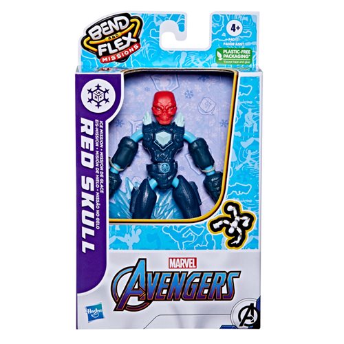 Avengers Bend and Flex Missions Red Skull Ice Mission Action Figure