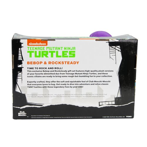 Club Mocchi Mocchi Teenage Mutant Ninja Turtles Bebop and Rocksteady 2-Pack Plush Collector Set