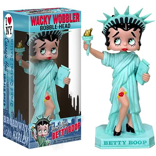 Betty Boop Statue of Liberty Bobble Head - Entertainment Earth