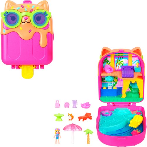 Polly Pocket Kitty Popsicle Resort Compact Playset