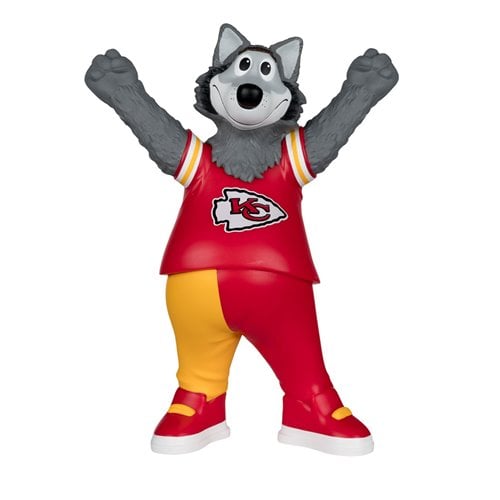 NFL SportsPicks Kansas City Chiefs K. C. Wolf Mascot 8-Inch Posed Figure
