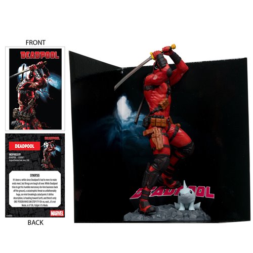 Marvel Wave 5 Deadpool #1 1:10 Scale Posed Figure with Scene