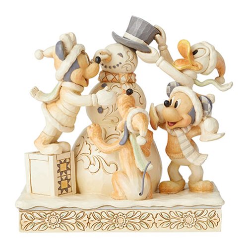 Disney Traditions Fab Four White Woodland Frosty Friendship by Jim Shore Statue