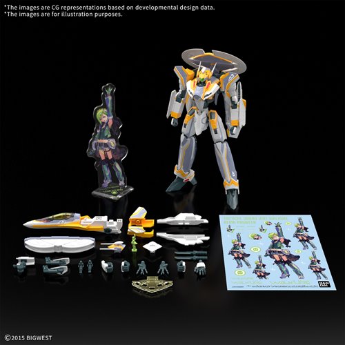 Macross Delta VF-31E Siegfried Chuck Mustang Use Deluxe Set High