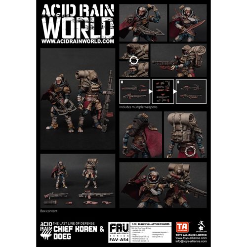 Acid Rain Chief Koren and Doeg 1:18 Scale Action Figure 2-Pack