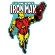 Iron Man Die Cut Embossed Tin Sign