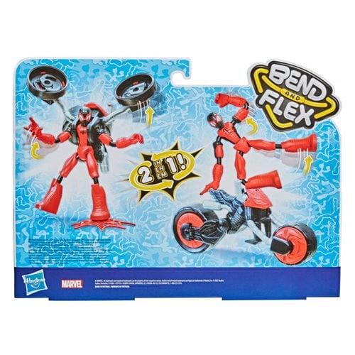 Spider-Man Bend and Flex Rider Figure Toy and Motorcycle
