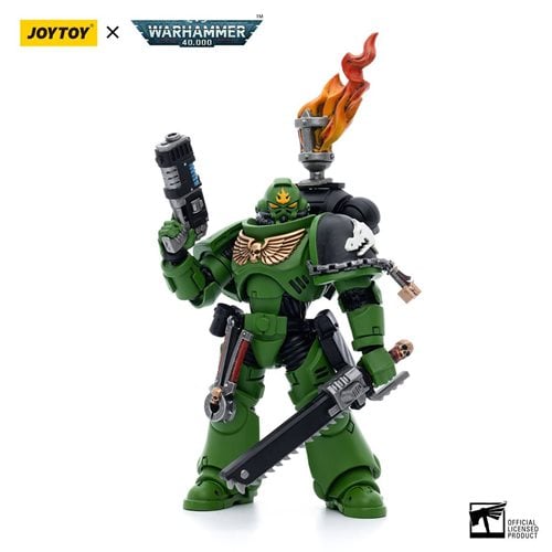 Joy Toy Warhammer 40,000 Salamanders Intercessors Sergeant Tsek'gan 1:18 Scale Action Figure