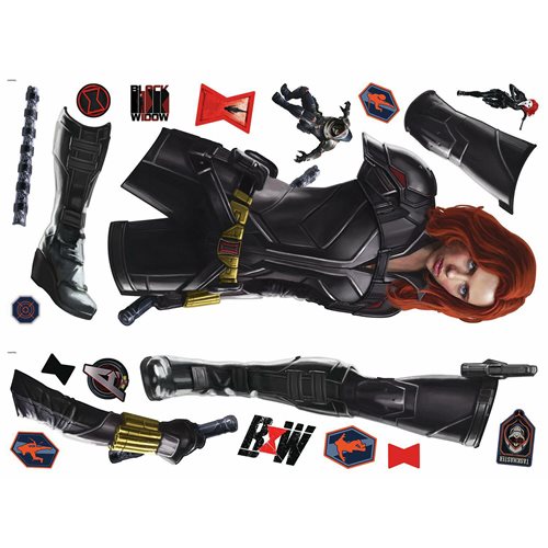 Black Widow Peel and Stick Giant Wall Decals