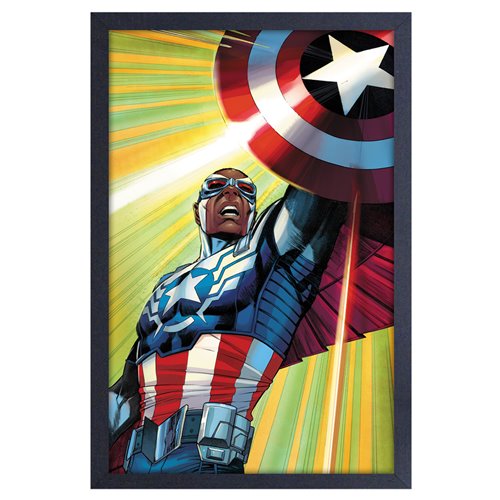 Captain America Shield Framed Art Print