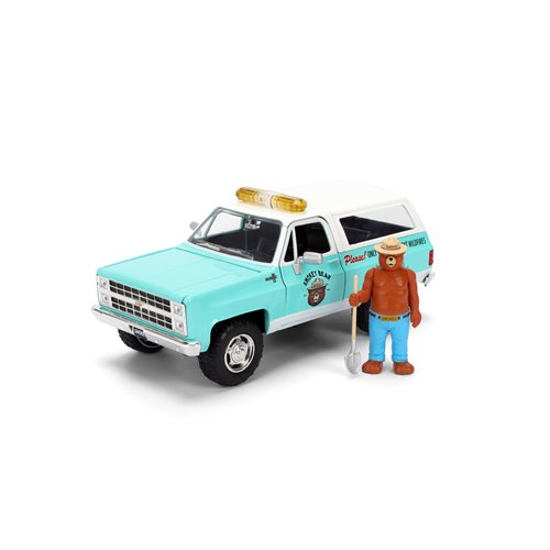 Hollywood Rides Smokey Bear 1980 Chevrolet Blazer 1:24 Scale Die-Cast Metal Vehicle with Smokey Bear