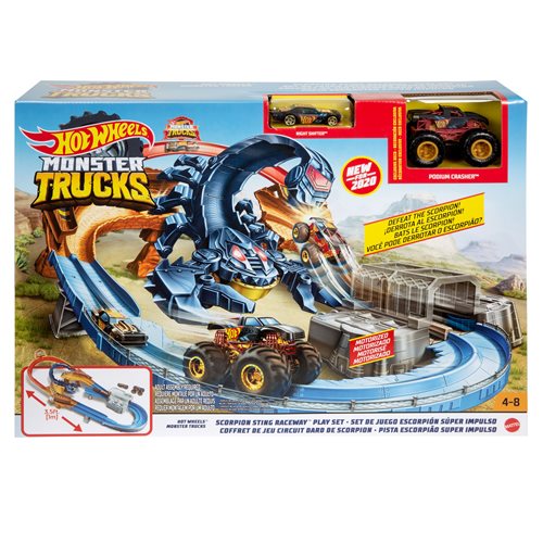 Hot Wheels Monster Truck Scorpion Sting Raceway Playset