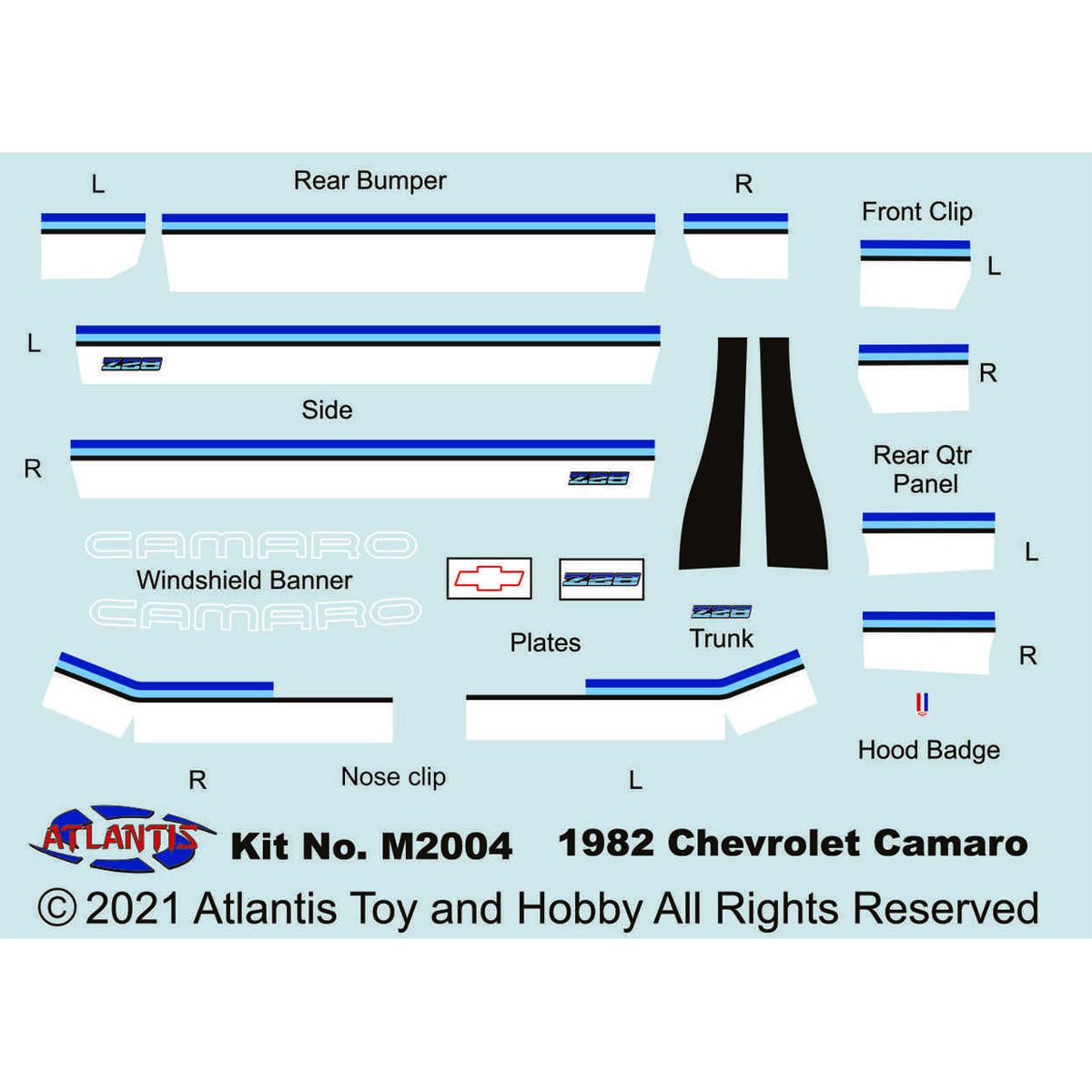 1982 Camaro Z 28 1 32 Scale Plastic Model Kit 1982 Camaro Z 28 1 32 Scale Plastic Model Kit