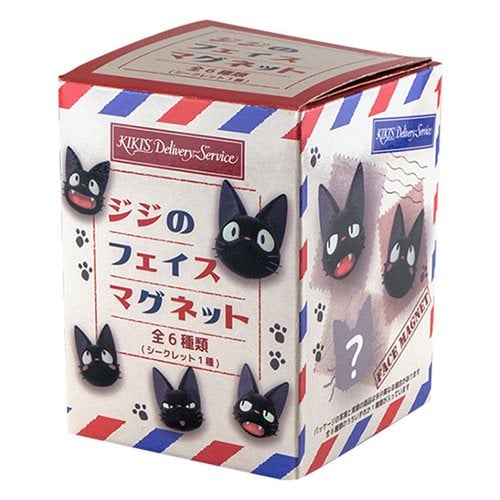 Kiki's Delivery Service Jiji Face Magnet Blind Mini-Figure Display Case of 6