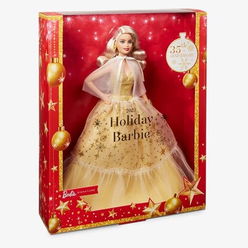 Barbie Holiday Doll 2023 with Platinum Blonde Hair