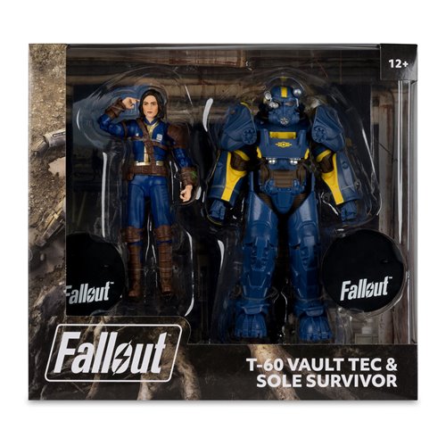 Fallout New Vegas T-60 Vault Tec and Sole Survivor 7-Inch Scale Action Figure 2-Pack - Exclusive