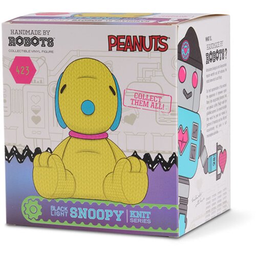 Peanuts Snoopy #423 Black Light Handmade by Robots Vinyl Figure