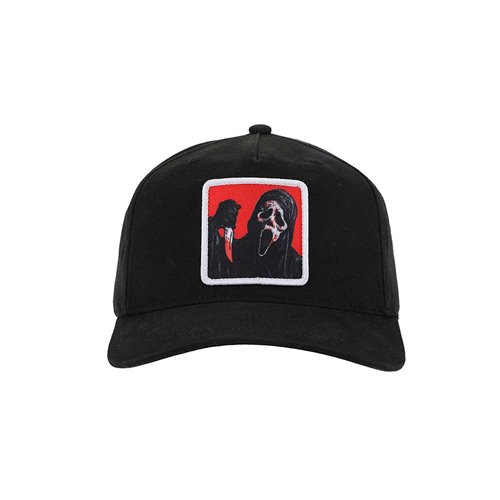 Ghost Face Sublimated Patch Pre-Curved Snapback Hat