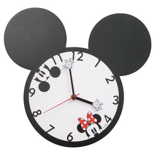 Disney Mickey Mouse and Minnie Mouse Shaped Wall Clock