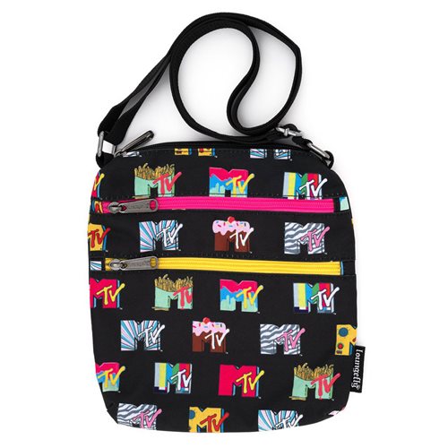 MTV Logos Nylon Passport Bag