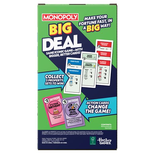 Monopoly Big Deal Card Game