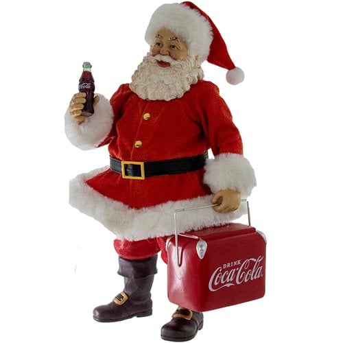 Coca-Cola Santa with Cooler 10 1/2-Inch Statue