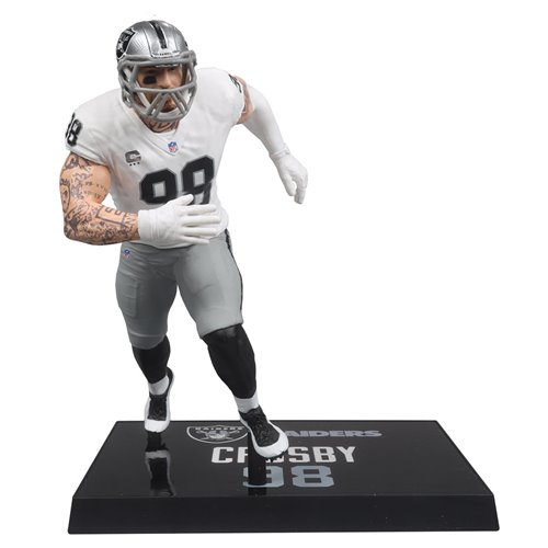 NFL SportsPicks 2024 Wave 2 Las Vegas Raiders Maxx Crosby 7-Inch Scale Posed Figure
