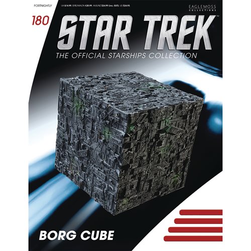 Star Trek Starships Collection Borg Cube Ship with Collector Magazine