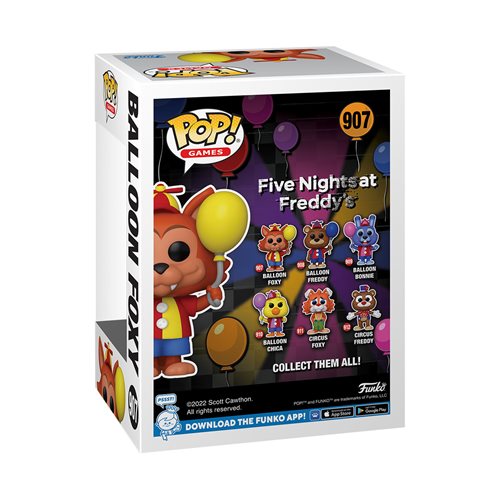 Five Nights at Freddy's Balloon Foxy Pop! Vinyl Figure