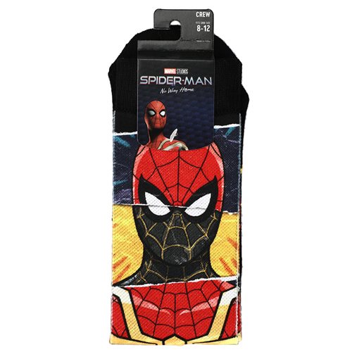 Spider-Man No Way Home Panel Print Crew Sock
