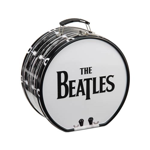 The Beatles Black and White Shaped Tin Tote