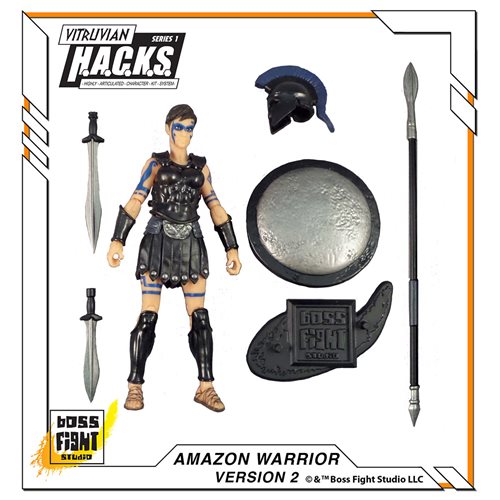 Vitruvian H.A.C.K.S. Series 1 Greek Mythology Amazon Warrior Action Figure