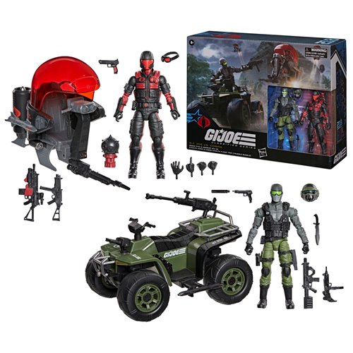 G.I. Joe Classified Series Snake Eyes & Varmint ATV vs. Stealth Viper & Cobra Stealth Flight Pod (Tr