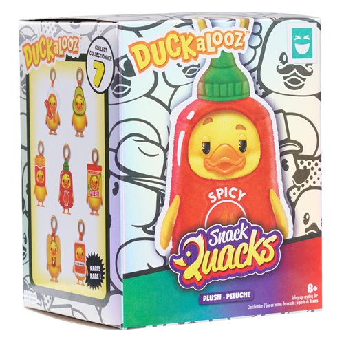 Duckalooz Snack Quacks Clip-On Blind-Box Plush Case of 8