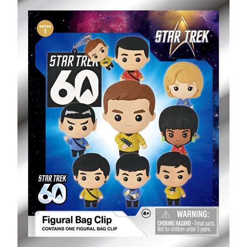 Star Trek 3D Foam Bag Clip Display Case of 24