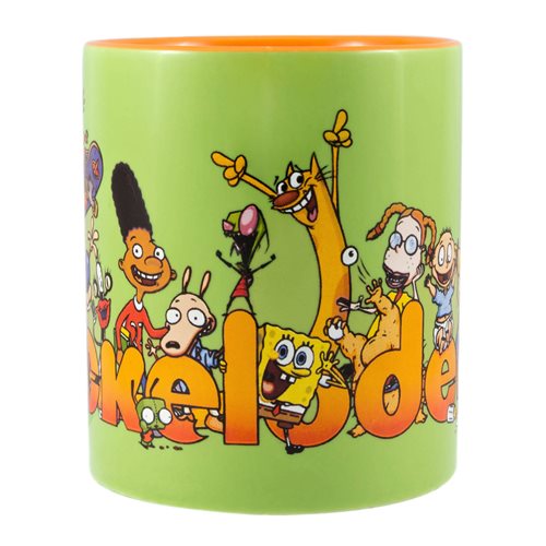 Nickelodeon 90s Logo and Characters 14 oz. Ceramic Mug