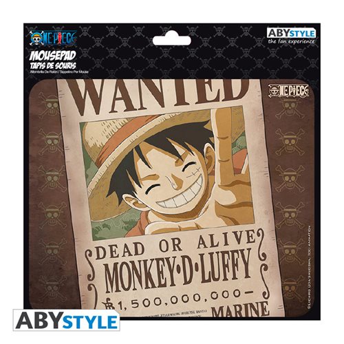 One Piece Wanted Luffy Flexible Mousepad