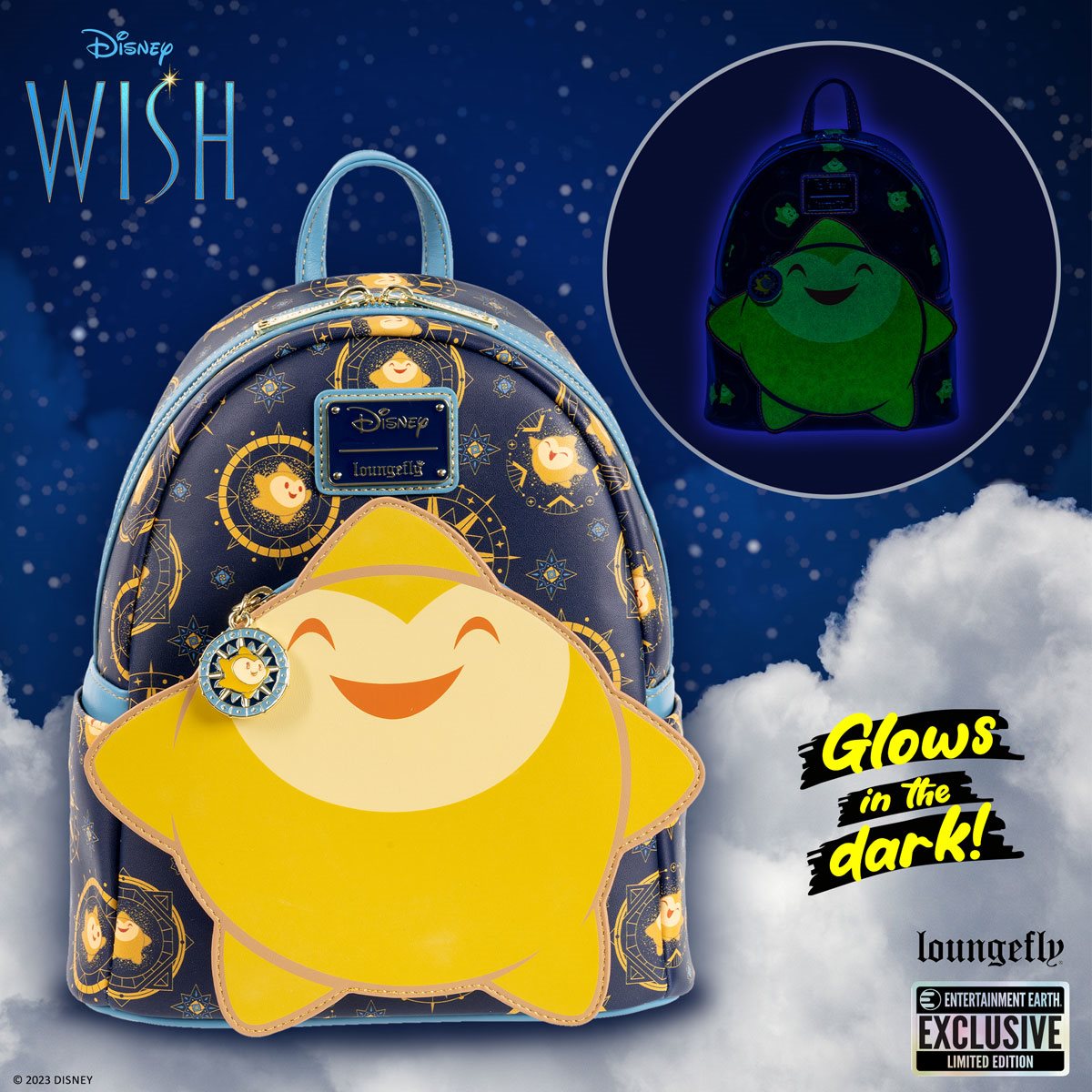 Disney Wish Star Glow-in-the-Dark Mini-Backpack - Entertainment