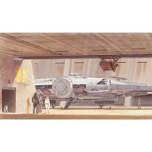 Star Wars Millennium Falcon Docking Bay Peel and Stick Wall Mural