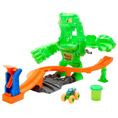 Hot Wheels Monster Trucks Mutant Chaos Monster Takedown Playset