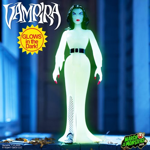 Vampira (Monster Glow) Glow-in-the-Dark 3 3/4-Inch ReAction Figure