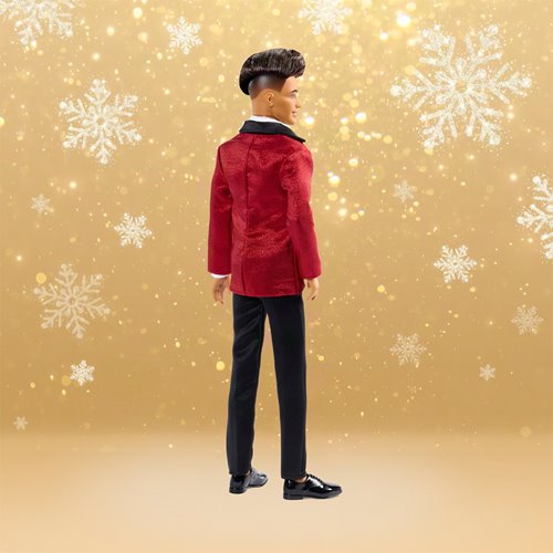 Barbie 2026 Holiday Ken Doll with Dark Brown Hair
