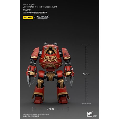 Joy Toy Warhammer The Horus Heresy Blood Angels Contemptor Incaendius Dreadnought 1:18 Scale Action