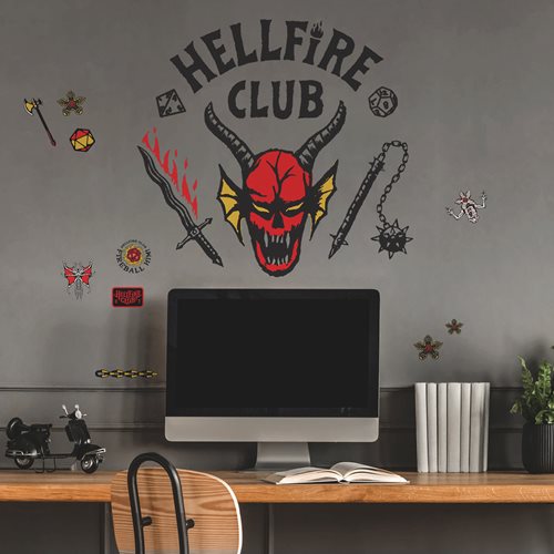 Stranger Things Hellfire Club Peel and Stick Wall Decals